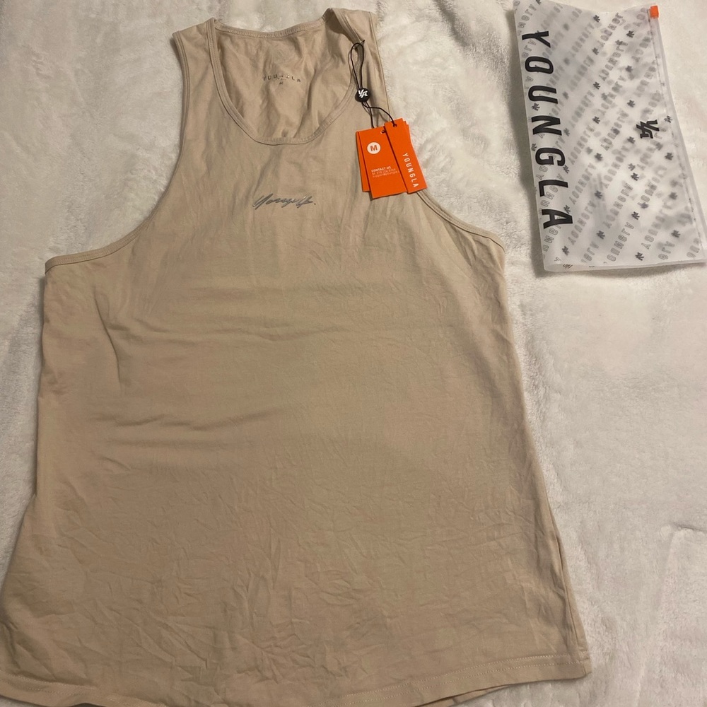 Tan YoungLA tank top size medium.